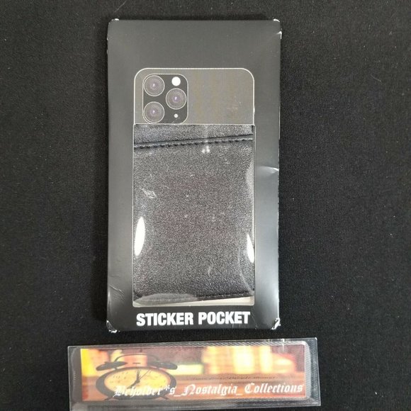 NEW Set of 2 - Multi-Colored & Black Phone Sticker Pocket Wallets - Picture 4 of 5